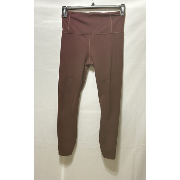 Athleta Persistence Laser Cut Womens S Maroon Leggings - Picture 1 of 13